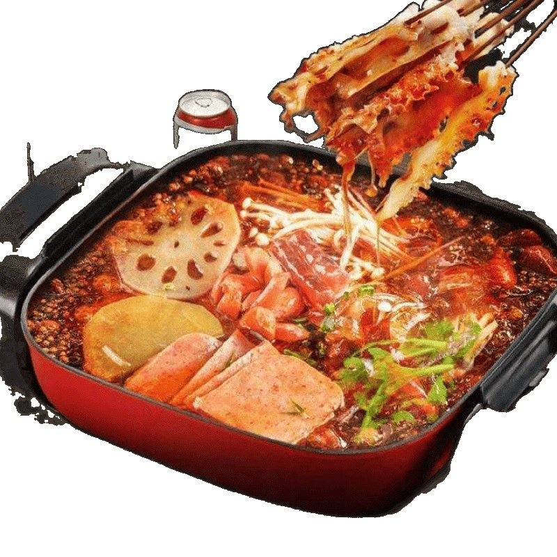 Multifunctional household electric wok electric hot pot non-stick pot dormitory electric heater cook rice integrated small electric cooker