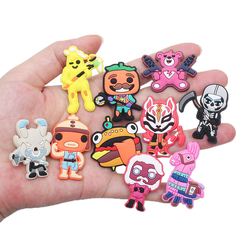 [Cross-border Hot] Fortress Night Series Hole Shoe Decorative Accessories Shoe Flower Shoe Buckle Shoe Decorative, Spot