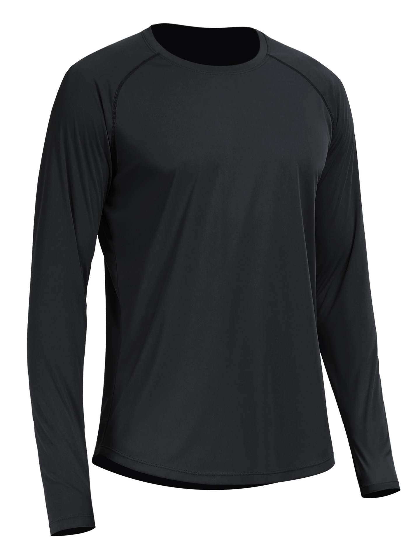 B5017 hombre de mangas largas correr yoga ropa de fitness transpirable sudor de pesca chaqueta de protección solar al aire libre