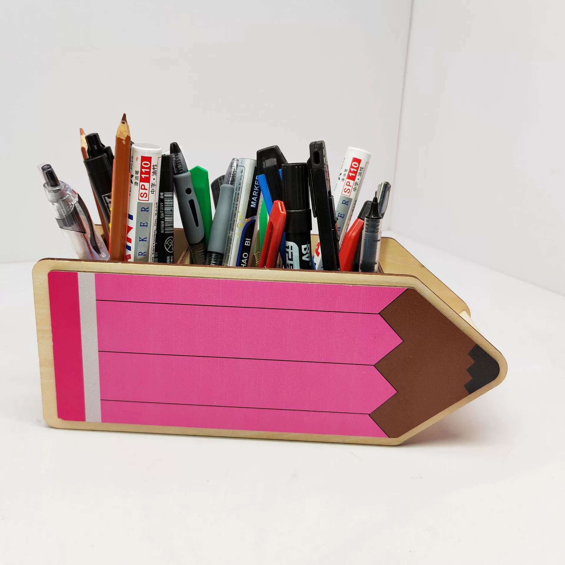 Трансграничный новый карандаш в форме карандаша держатель для карандашей для украшения рабочего стола практичная подставка для хранения