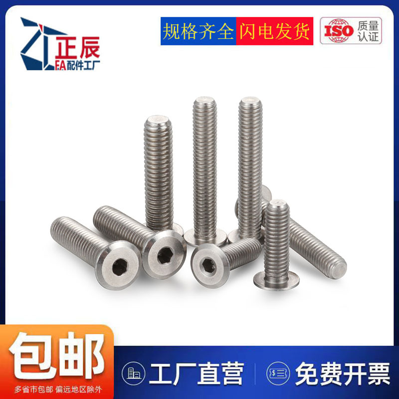 工厂现货304超短头螺丝CBSTSR2/2.5/3/4/5/6薄头螺栓低头限位螺钉