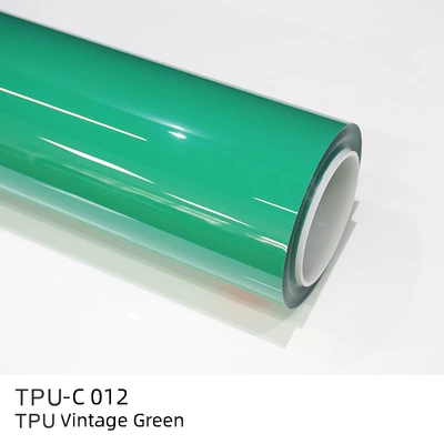Auto Color Change Film: Bright Crystal Piano Black Alexander - tpu-vintage-green-152m15m