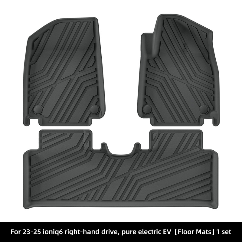 Hyundai – Modelə uyğun ayaqaltı Mats for 23-25 - 23-25-hyundai-ioniq-6-right-hand-drive-single-layer-floor-mats-ev