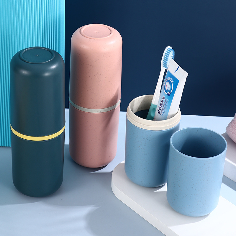 Travel Portable Mouthwash Cup Toothpaste Toothbrush Toothbrush Cup Student Couple Household Simple Storage Box Washing Cup
