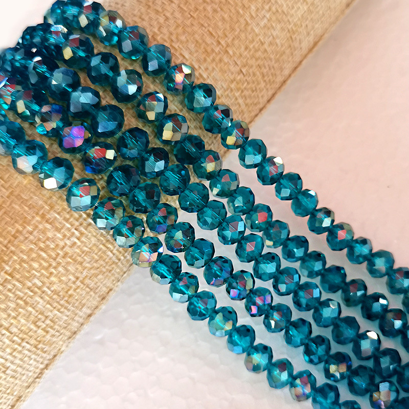 Honyun クリスタルフラットビーズ AB カラー diy ファセットガラスルースビーズ衣類アクセサリーブレスレットヘアアクセサリーアクセサリー
