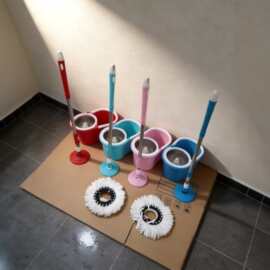 旋转拖把桶套装免手洗伸缩杆家用懒人自拧水拖布带清洗桶地板拖把