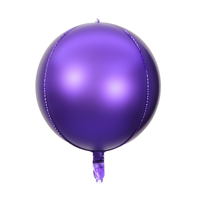 Laser transfronterizo plata oro color disco película de aluminio bola KTV fiesta de cumpleaños 22 pulgadas 4D globos discoteca