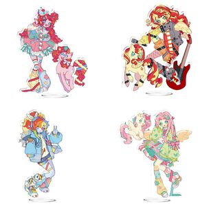 Little Red Book Style Cartoon Version of My Little Pony Stand Acrylic Creative Peripheral Desktop Ornaments Cute Decoration