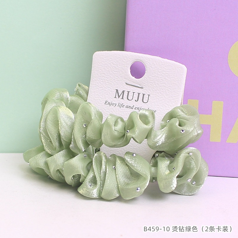 [Carga de tarjeta] sensación de alto nivel coreano de cabello de código de barras de moda de alta elasticidad de cabello anillo de cabello correa de cola de caballo