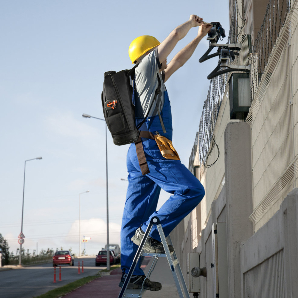 하드 바닥 배낭 키트 내구성 방수 대용량 옥스포드 천 전기 유지 보수 저장 가방