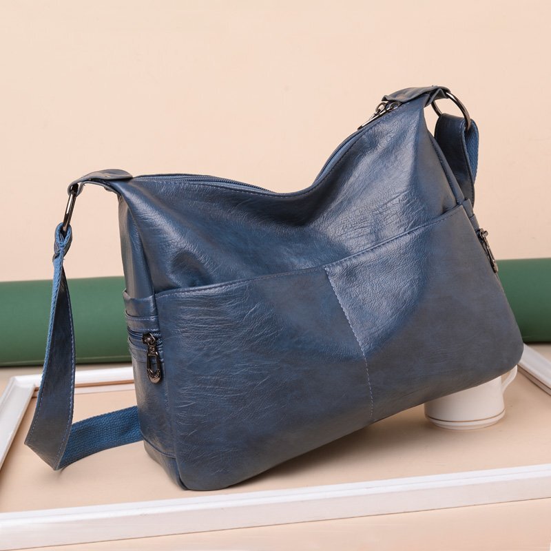 Cross-border Trendy Mother Bag Cheap Sell Classic Crossbody Shoulder Bag Texture Women's Bag Washed Sheepskin Pattern Small Square Bag