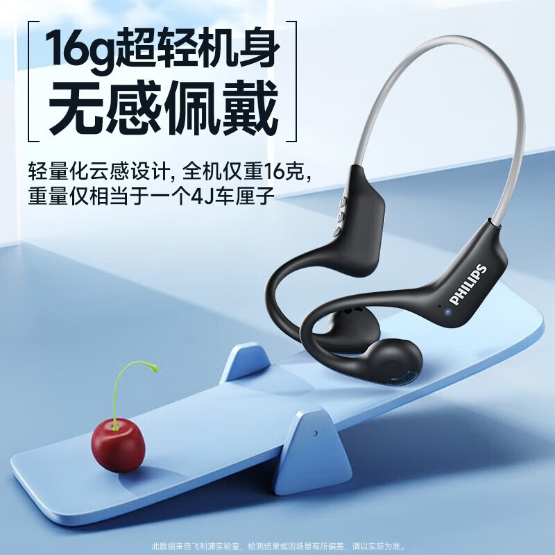 Philips TAA1708 auriculares Bluetooth conducción ósea colgando auriculares deportivos inalámbricos no colgantes de cuello
