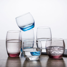 青苹果蛋型玻璃杯啤酒杯果汁杯饮料杯茶杯水杯威杯 批发印logo