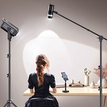 直播间头顶射灯直播补光拍摄珠宝顶灯led摄影拍照聚光静物打光