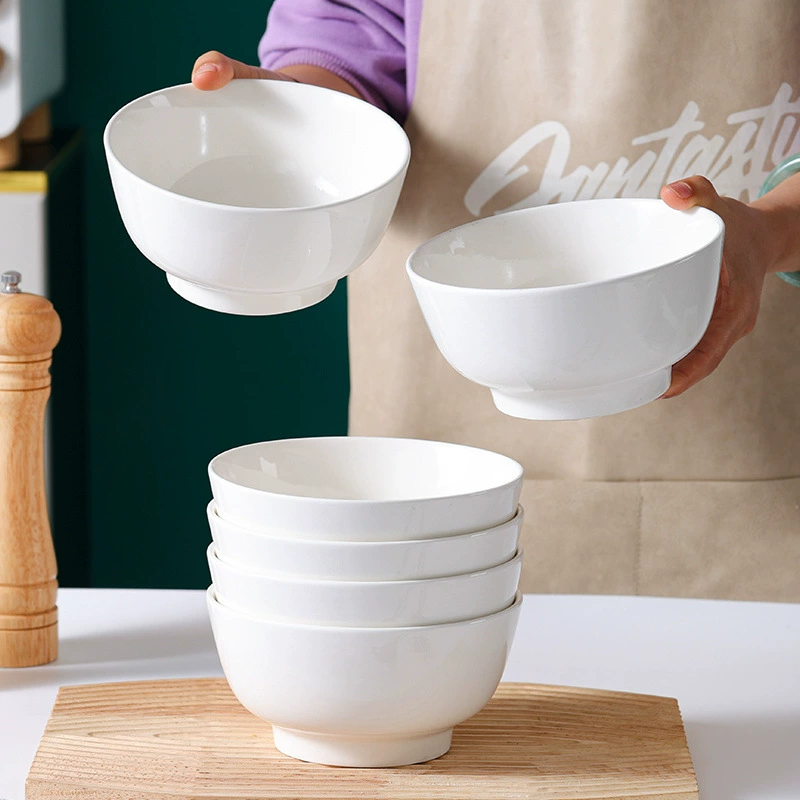 Большая керамическая миска для супа с цветной подглазурной изоляцией, пищевая миска для риса, домашняя обеденная миска для лапши, независимая миска для еды.