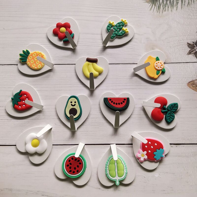 Bin Yue New Punch-free Cute Cartoon Fruit Hook Wall Self-adhesive Student Dormitory Strong Seamless Hook