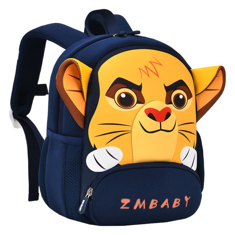Nuevo kindergarten schoolbag bolsa de dibujos animados anti-perdido bolsa de los niños 1-3-6 años ligero material de buceo estudiante schoolbag