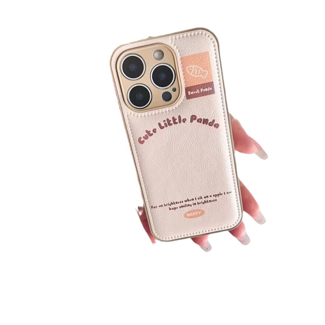 Cachorro bordado de dibujos animados para iPhone15/16 chaqueta de plumón funda para teléfono móvil Apple 14promax otoño e invierno 13p mujer