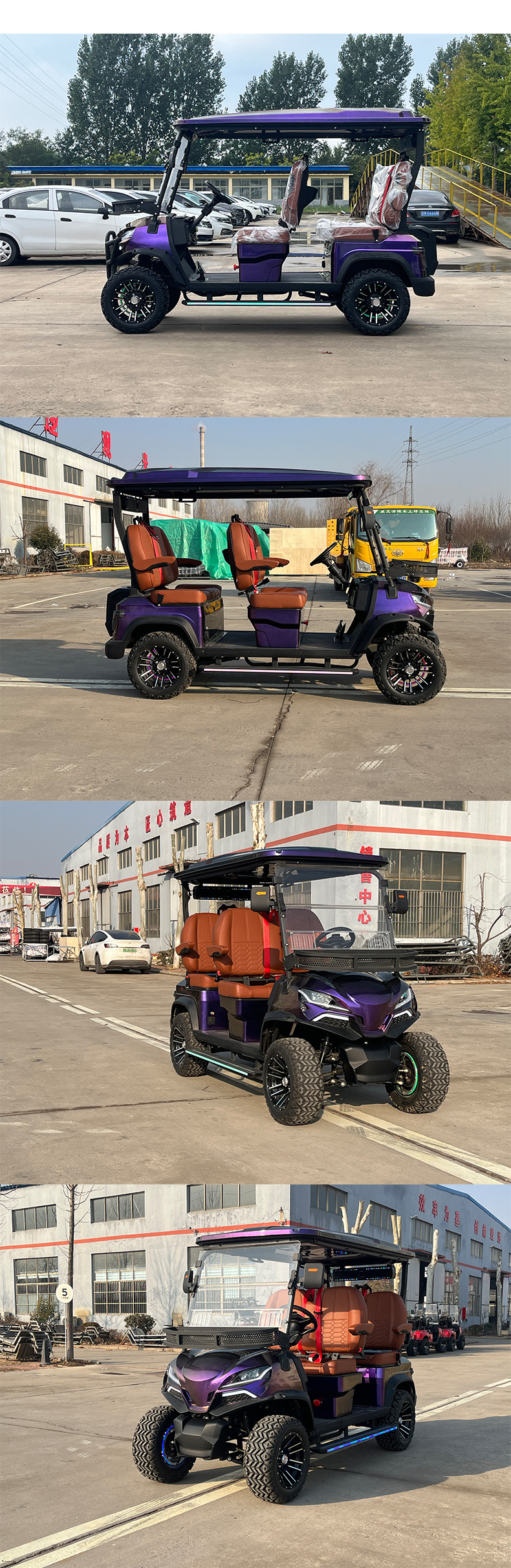 Electric Golf Carts, Hotel and Factory Campus Reception Vehicles, Tourist Vehicles, Scenic Area Patrol Vehicles, Golf Carts with Canopy
