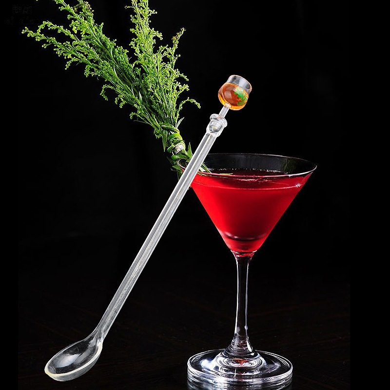Barra de agitación acrílica, taza de arena, tallo, arte, cóctel creativo, barra de coctelería, juego de vino, jugo de frutas, leche, barra de agitación de café