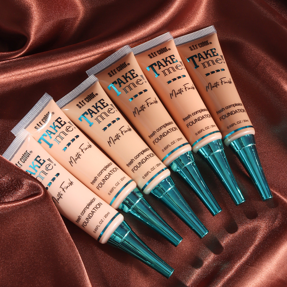 Fábrica personalizada directa s.f.r color mate impermeable a prueba de sudor maquillaje no es fácil quitar el maquillaje base líquida manguera