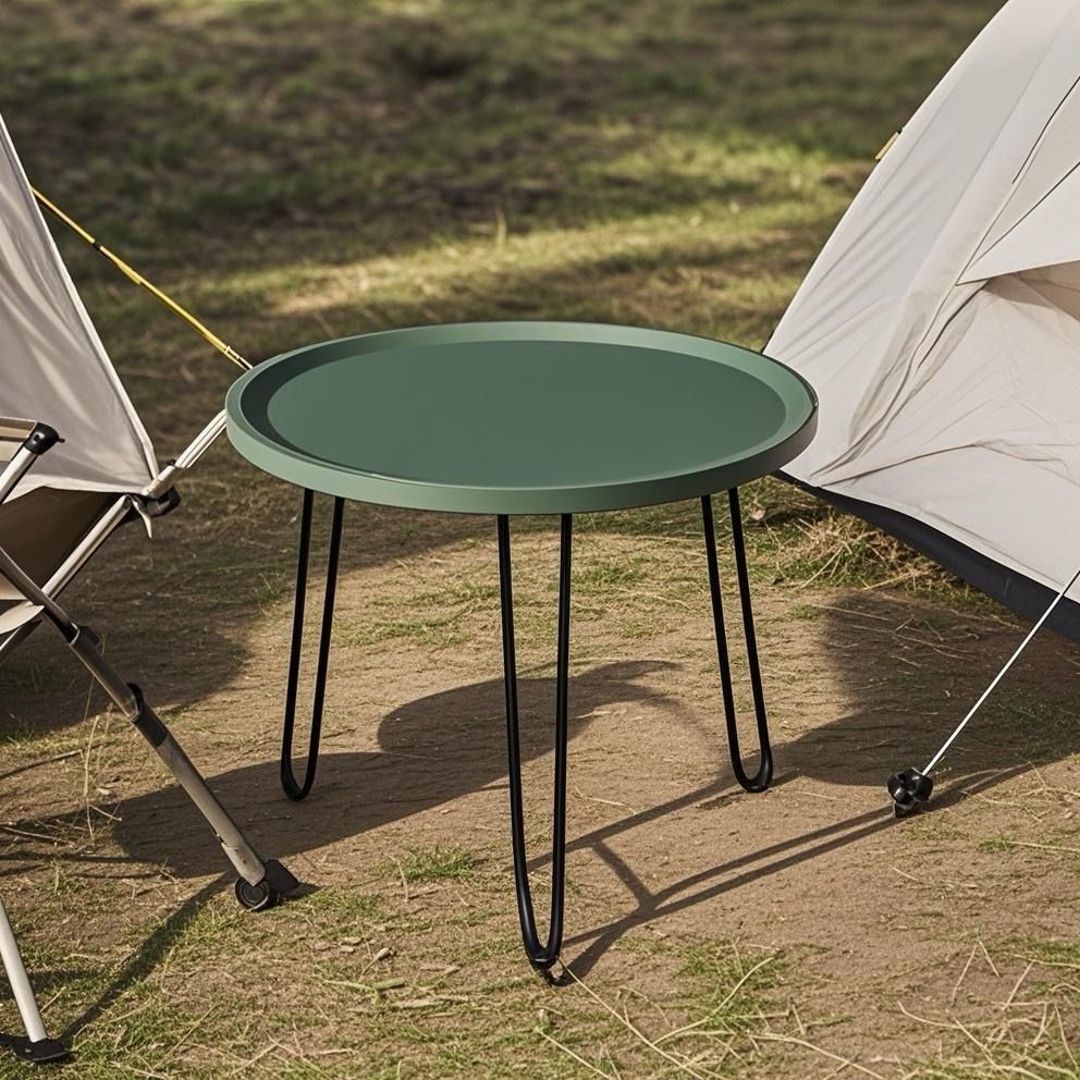 户外露营折叠桌茶桌野炊便携桌野外烧烤桌车载旅行加厚防水野餐桌