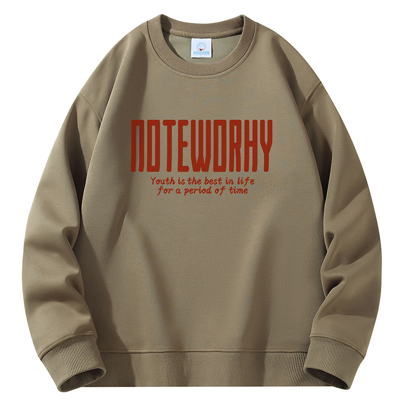 320g heavyweight spring and autumn round-neck men's sweatshirt, long-sleeved t-shirt, men's casual top, base layer shirt 320g heavyweight spring and autumn round-neck men's sweatshirt, long-sleeved t-shirt, men's casual top, base layer shirt