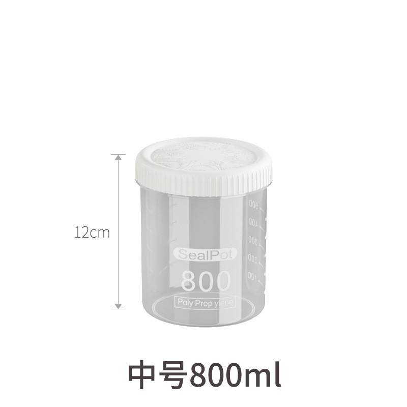 密封缶穀物キッチン収納食品グレードの乾物透明プラスチック缶ボックススナック茶保存缶|undefined