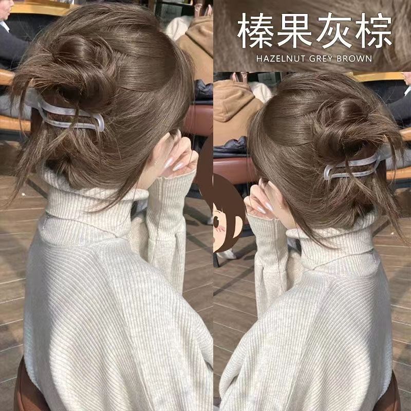 Hazelnut Gray-Brown Hair Dye for Women 2025 Trendy Color DIY Hair Dye at Home Brightening Home-Use Hair Dye Cream Wholesale