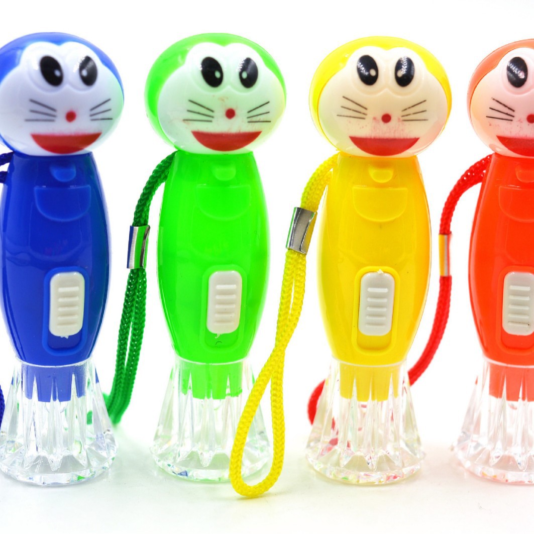 Mini linterna de dibujos animados portátil de los niños pequeños regalo Kindergarten Premio WeChat promoción noche mercado juguete