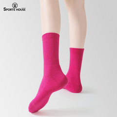 Sport's House women's autumn and winter multifunctional leisure sports breathable towel bottom sports socks