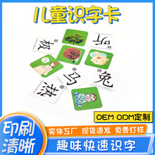 3-7岁儿童早教识字卡 启蒙动物认知早教卡 儿童思维可擦出学习卡