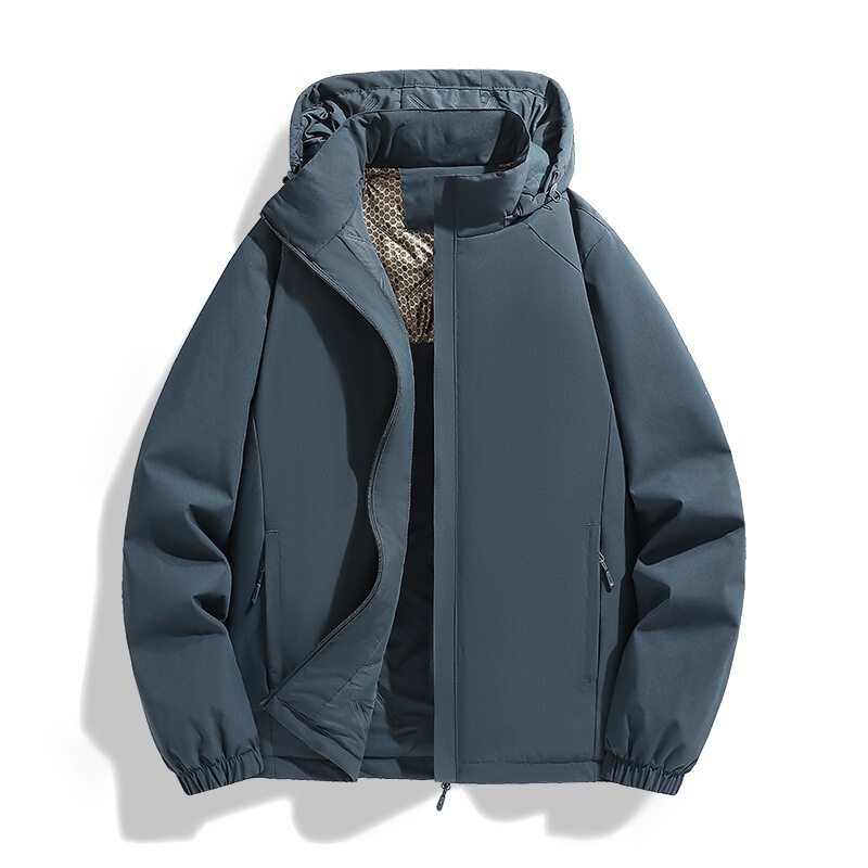 New graphene outdoor thermal cotton jacket for autumn and winter, couple's waterproof and windproof hooded cotton coat, thickened and functional for outdoor use