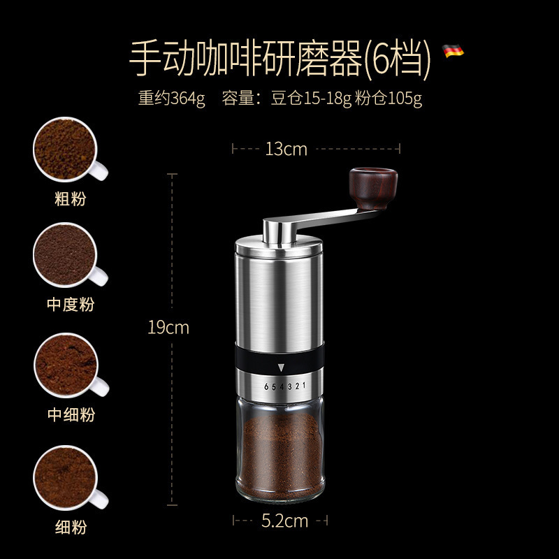 コーヒー豆グラインダー、豆挽き機、手挽きコーヒーマシン、手動手動コーヒー豆挽き、ポータブルグラインダー|undefined