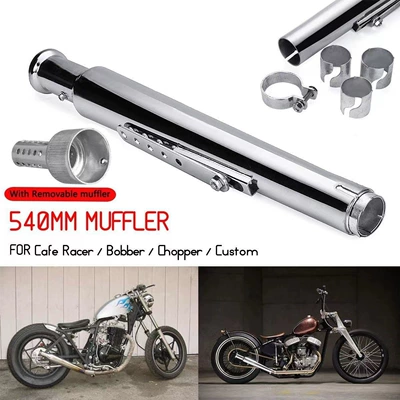 Exhaust pipe – pipe tailpipe - e-model-electroplated-silver