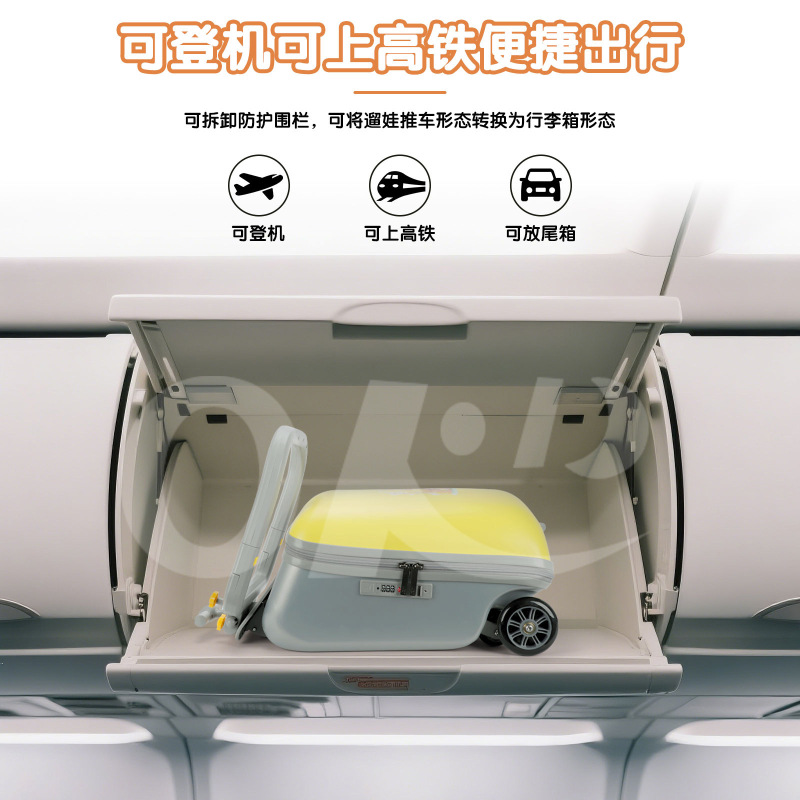 人気の海外子供用乗れるスーツケース 20inch 軽量小型旅行用スーツケース 機内持ち込み可能 パスワードロック付き 丈夫で耐久性あり|undefined