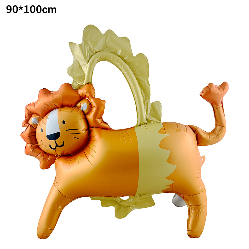Nuevos globos de animales de circo mate mate parque de atracciones payaso decoración de fiesta de cumpleaños para niños globos de película de aluminio image 9