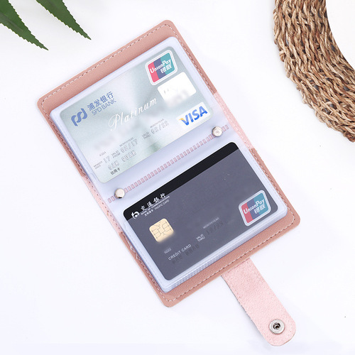 Anti-theft, anti-skimming, anti-magnetic bank card bag with creative multi-card slots, document bag, card shield case, driver's license bag, customizable with logo printing