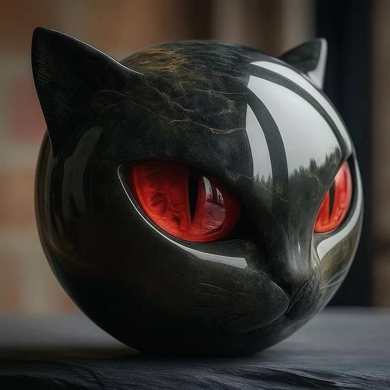 跨境新款树脂猫石|undefined