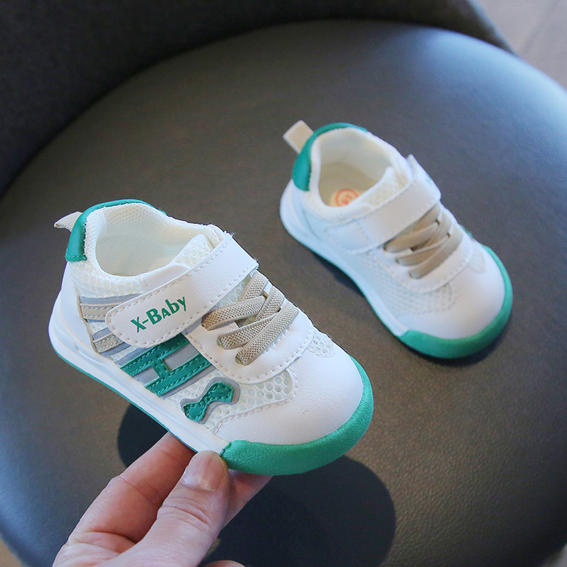 Zapatos de bebé de fondo suave para niños de primavera y verano Zapatos de bebé para niñas 0-1 años de edad zapatos de malla de Bebé Zapatos de moda casual para niños