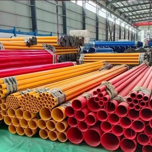 Factory direct internal and external plastic coated steel pipe epoxy resin powder fire water pipe plastic coated seamless steel pipe steel plastic composite