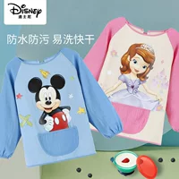 Disney детская свободная непромокаемая одежда для рисования детский фартук для еды нагрудник с длинными рукавами Свободный детский сад противоизносный