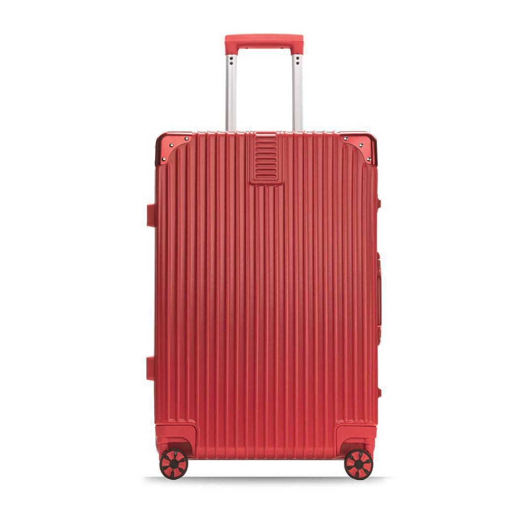 Maleta trolley, maleta, maleta, rueda universal, marco de aluminio 20 mujeres, estudiantes varones, caja de cuero con código resistente y duradera 24 pulgadas