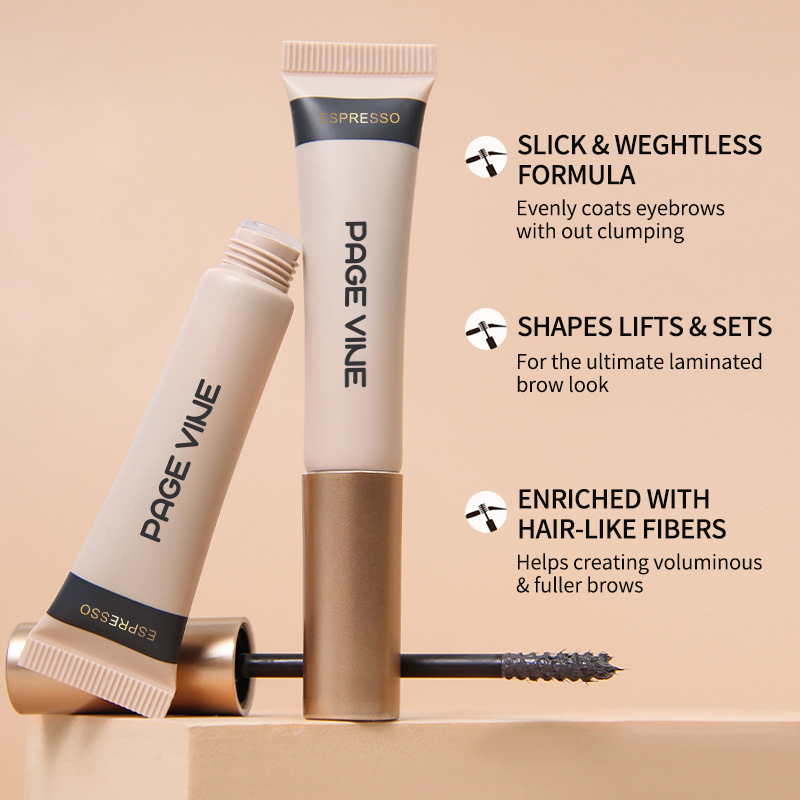 Maquillaje transfronterizo PAGE VINE crema para teñir cejas Amazon lápiz de cejas salvaje caliente crema de cejas multicolor belleza al por mayor image 4