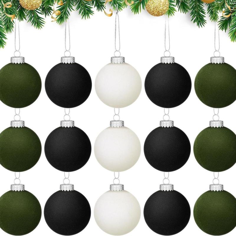在庫ありの新しいクロスボーダー製品、Amazonの売れ筋植毛クリスマスボール、新しいクリスマスデコレーション、吊り下げ装飾|undefined