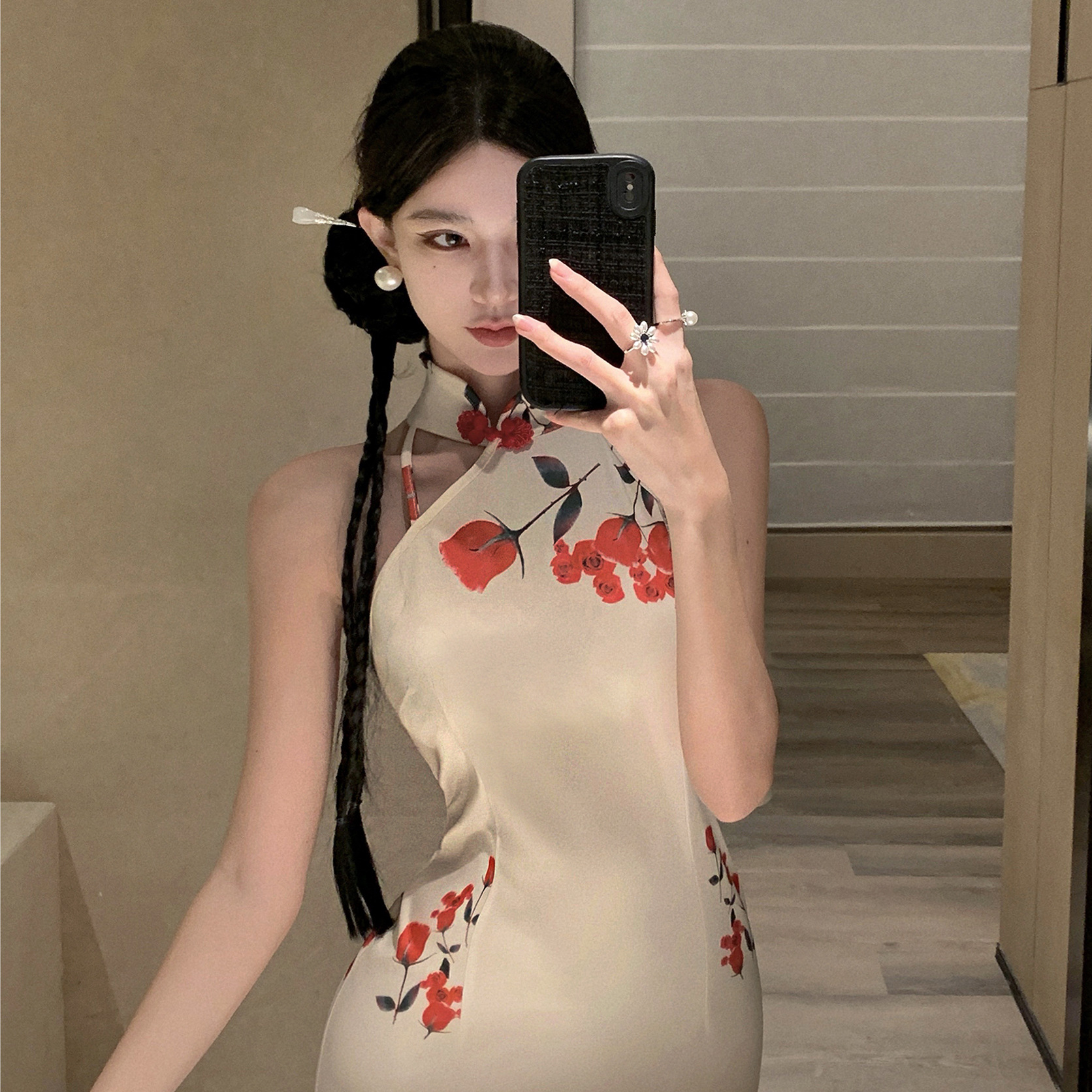 (Mới) Mã B3836 Giá 560K: Váy Đầm Liền Thân Nữ Gutdyu Dáng Ôm Body Gợi Cảm Sexy Hàng Mùa Hè Phục Cổ Cổ Điển Họa Tiết Hoa Thời Trang Nữ Chất Liệu G01 Sản Phẩm Mới, (Miễn Phí Vận Chuyển Toàn Quốc).