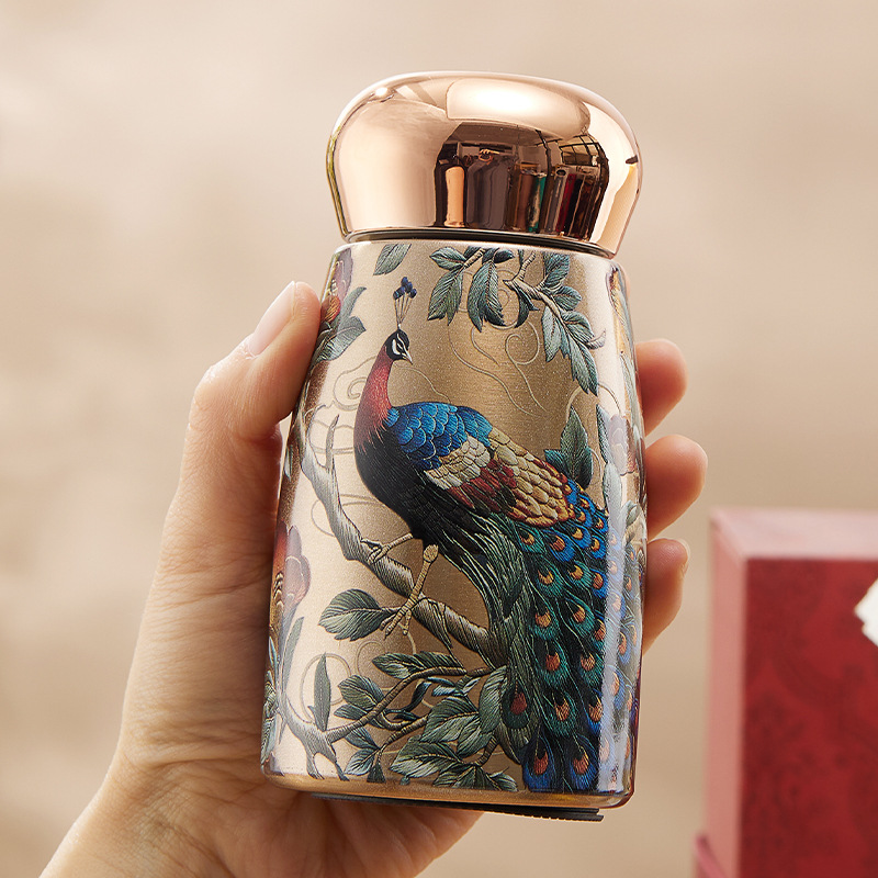 316不锈钢陶瓷内胆口袋冷保温杯女儿童高颜值蘑菇迷你小水杯定制