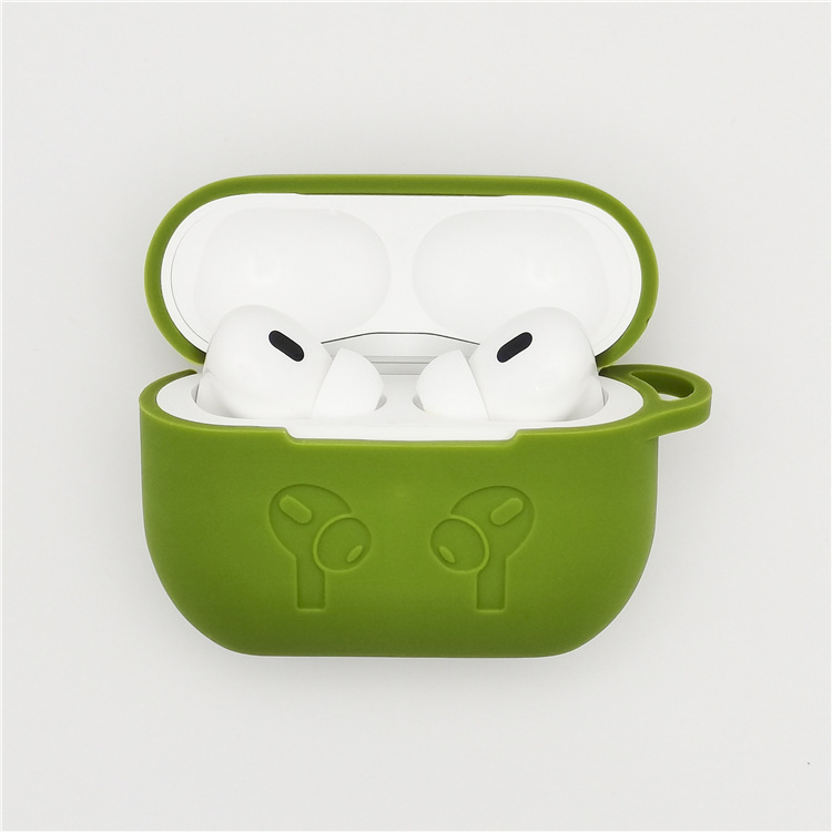 Suitable for Apple Official Website AirPods Pro2 Wireless Bluetooth Headset Silicone Protective Case Anti-Fall Cosmetics Bag Thick Style Suitable for Apple Official Website AirPods Pro2 Wireless Bluetooth Headset Silicone Protective Case Anti-Fall Cosmetics Bag Thick Style