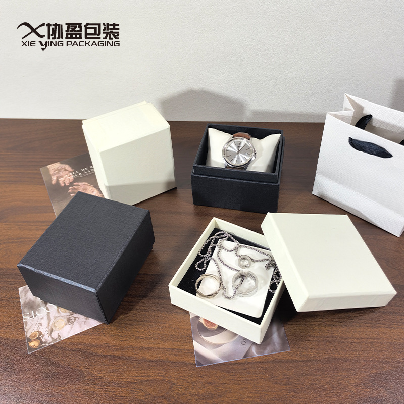 Source Manufacturer Custom Packaging Boxes for Watches, High-End Luxury Jewelry, Rings, Earrings, and Bracelets with Logo Printing