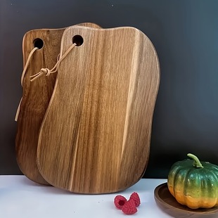 Cross-border Acacia Wood Cutting Board Chopping Board Kitchen Chopping Board Wooden Fruit Board Household Chopping Board Cutting Board Shaped Cutting Board